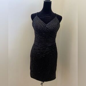 Black Sequin Homecoming/Party Dress Size 6